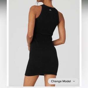 ALO YOGA seamless Ribbed Warm Nights Dress